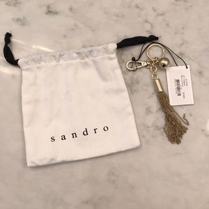 Sandro pompon key chain